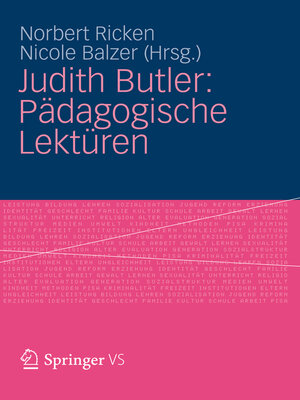 cover image of Judith Butler
